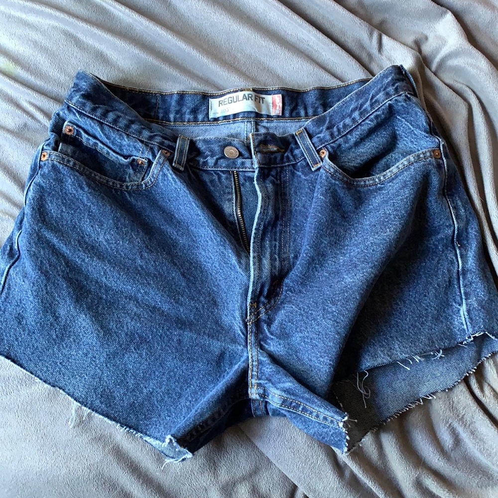 Cut Levi 505 shorts